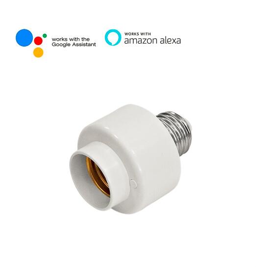 E27 Standard Wireless Wifi Remote Control Stainless Steel Light Bulb Socket